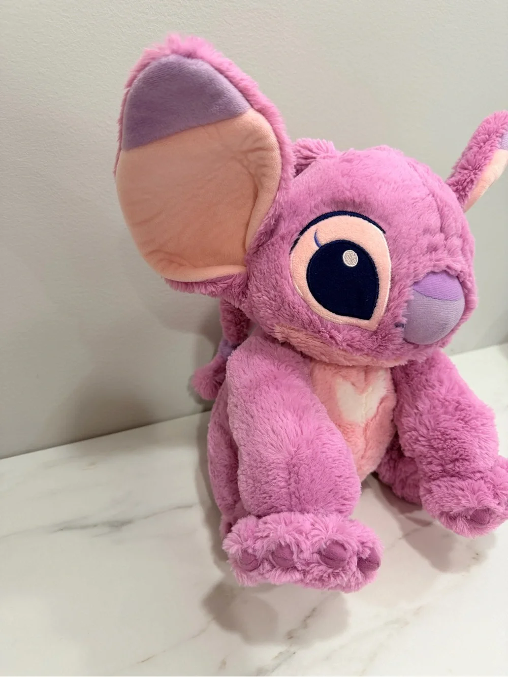 Disney Store Lilo & Stitch Angel Pink Purple Plush Stuffed Animal Toy Approx 14”